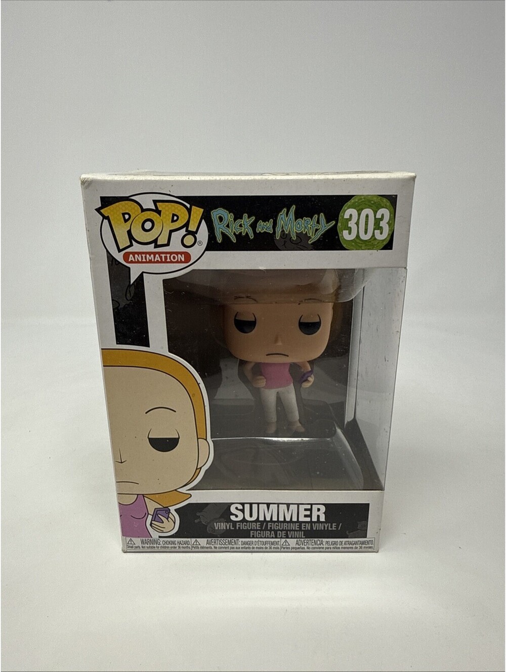 Funko Pop! Vinyl Figure Rick and Morty Summer #303 Damaged Box